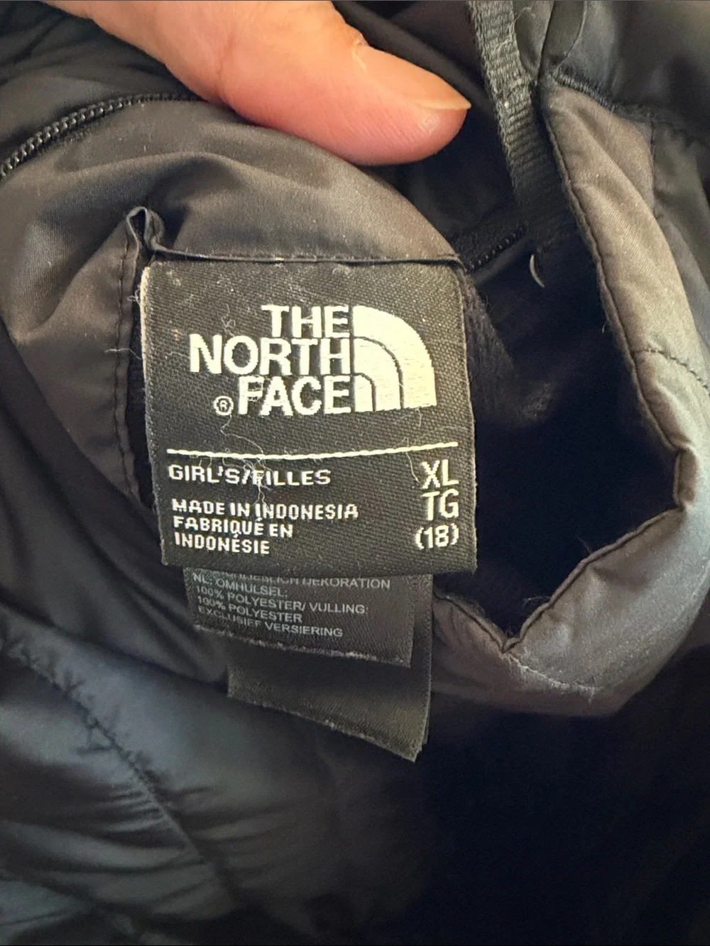 The North Face Reversible Black Quilted Girl’s Puffer Jacket